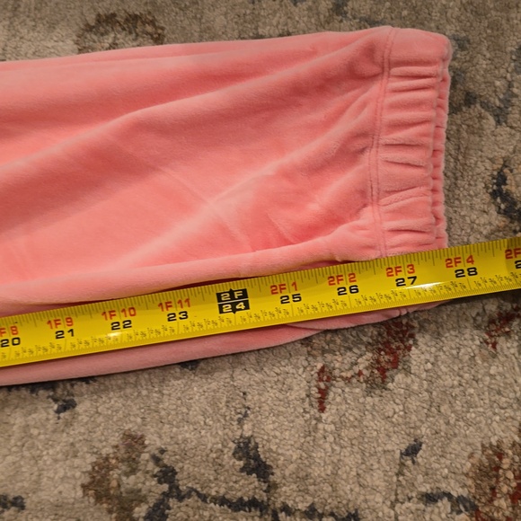 JUICY COUTURE WOMENS JUNIOR PINK LONG SLEEVE VELVETEEN HOOD JUMP SUIT SIZE LARGE - Picture 11 of 16